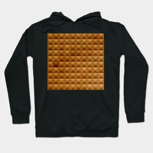 Bronze Brown Abstract Low Polygon Background Hoodie